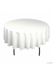 Round 90" Diameter White